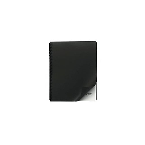 Swingline GBC 25703 Opaque Plastic Binding System Covers, 11-1/4 x 8-3/4, Black (Pack of 25)