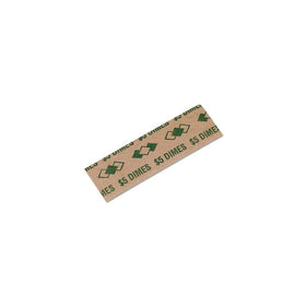 PM Company Coin Wraps, Dimes, 5/Wrap, Green, Pack Of 1000