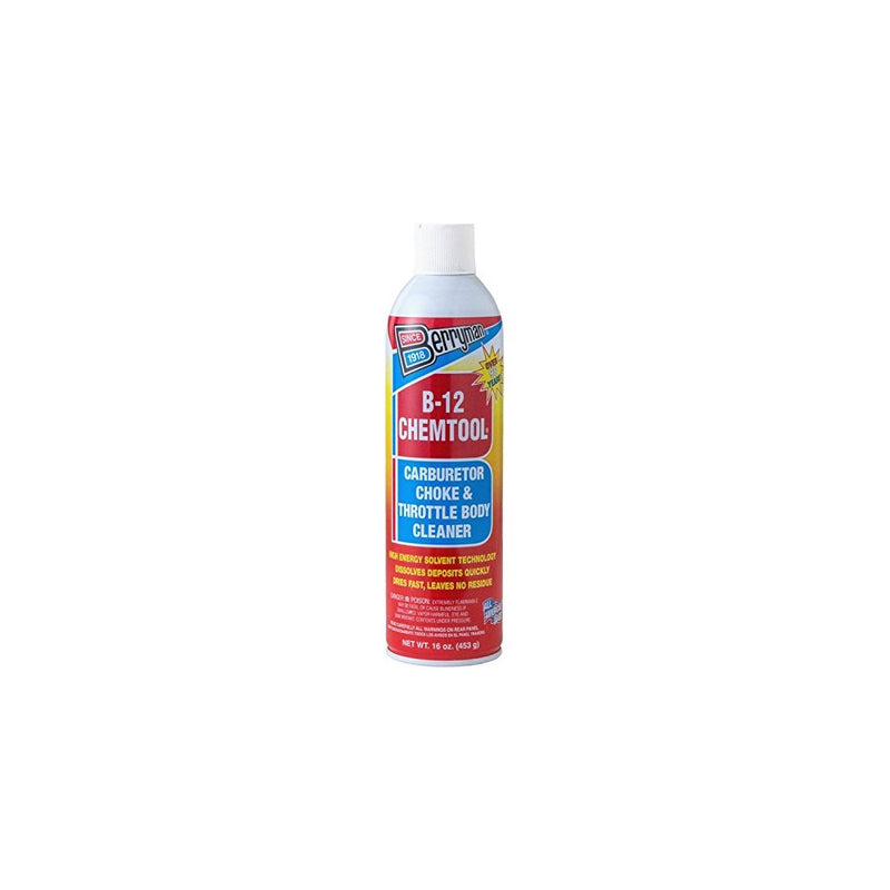Berryman 0117 B-12 Chemtool Carburetor, Choke and Throttle Body Cleaner, Not VOC compliant in some states, 16 oz.