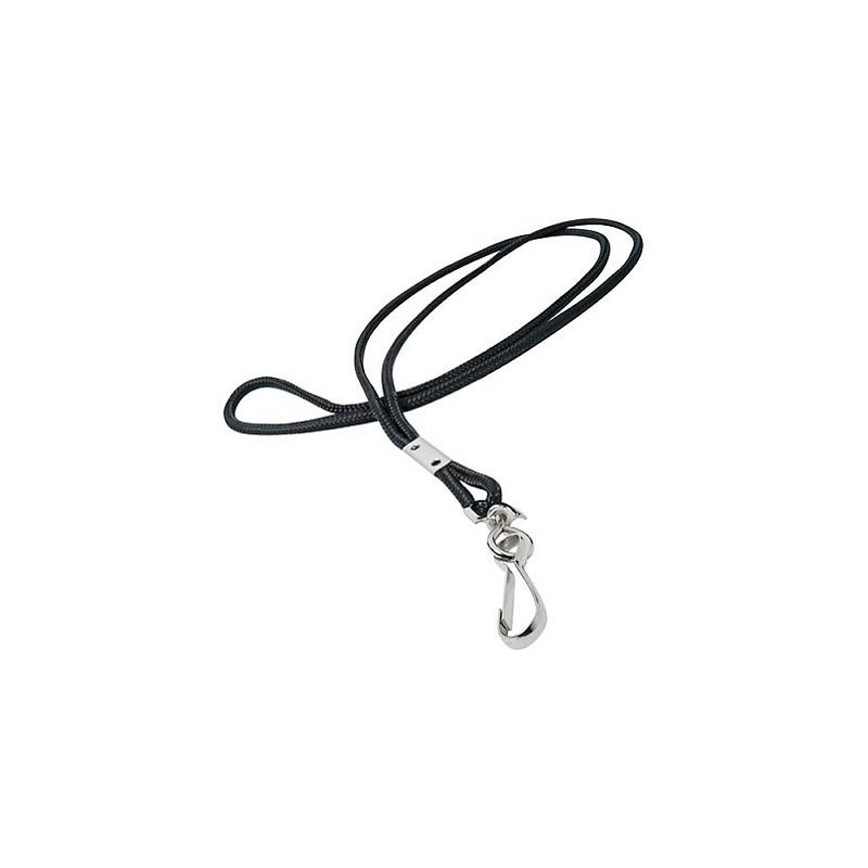GBC BadgeMates Round Lanyard with Swivel Hook, Black, 12 per Pack (3748013A)