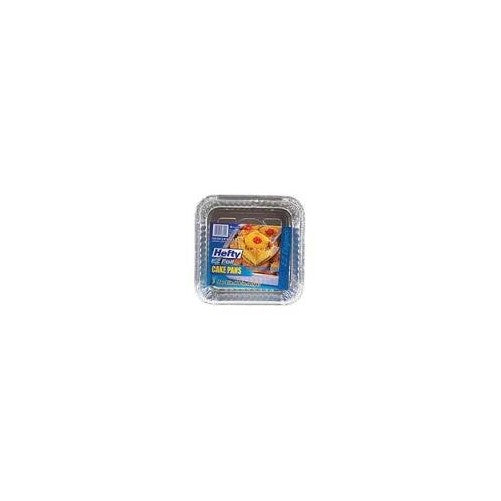E-z Foil 93821 Square Cake Pan With Aluminum Foil (Pack of 12 X 3)