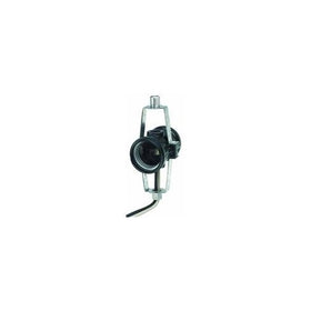 Leviton 4015-D4F Medium Base 2-Light Twin, Phenolic Multi-Cluster Incandescent Lampholder, Keyless, 1/8IPs Male top & Bottom Bracket, Black