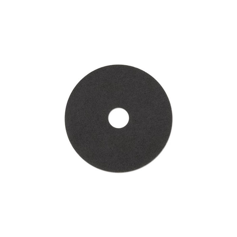 Standard 17" Diameter Stripping Floor Pad in Black