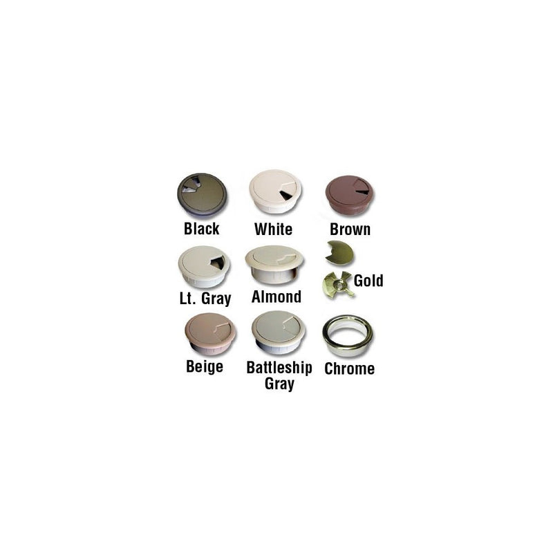 Custom Accents Cable Grommet 2" Almond