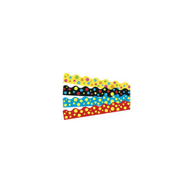Trend Enterprises Lotsa Spots Terrific Trimmers - 2 1/4 x 156 in - Set of 48 Includes 4 Designs