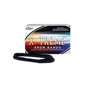 Alliance Rubber 02004 EPDM Non-Latex Rubber X-treme File Bands, 175 Pack (7" x 1/8", Black)