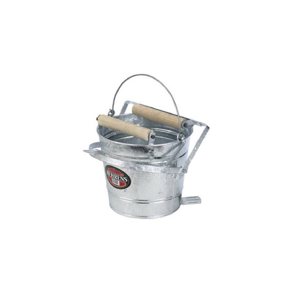 Behrens Galvanized Mop Bucket with Rollers, 3-Gallon