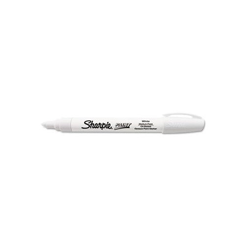 Sanford 35558 Sharpie Oil-Based Paint Marker, Medium Point, White, 1-Count