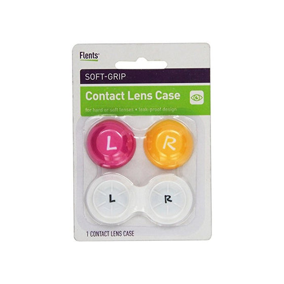 Flents Soft Grip Contact Lens Case-Assorted Colors