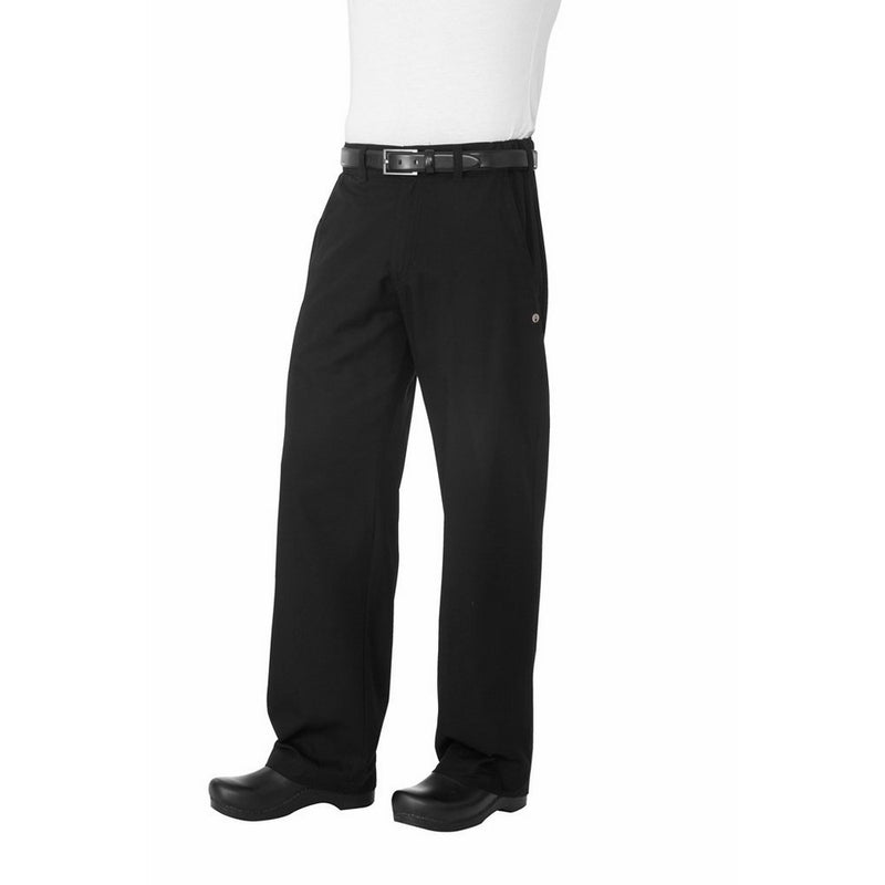 Chef Works Men's Professional Chef Pant, Black, Large