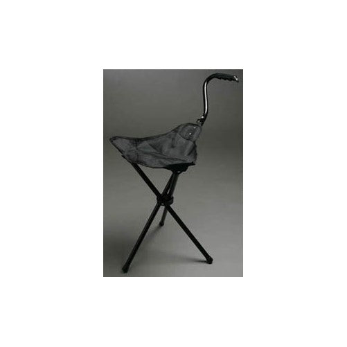 Portable Walking Chair (Cane / Stool) from The Stadium Chair Company,Black