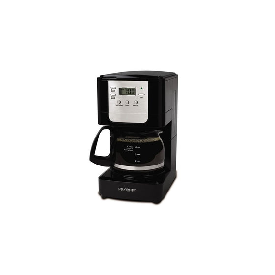 Mr. Coffee Advanced Brew 5-Cup Programmable Coffee Maker Black/Chrome