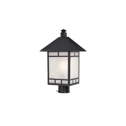 Acclaim 9027BK Artisan Collection 1-Light Post Mount Outdoor Light Fixture, Matte Black