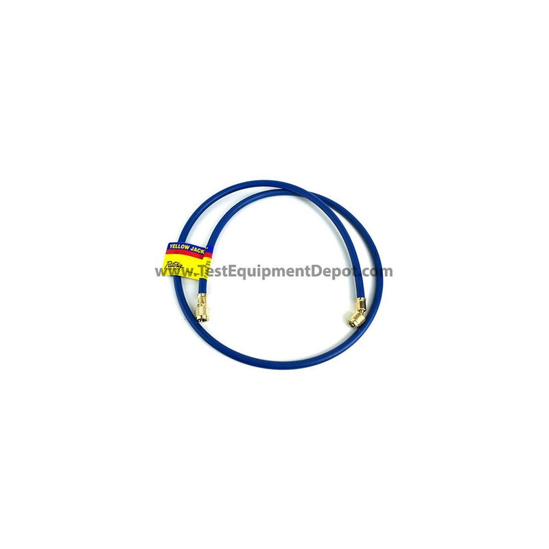 Yellow Jacket 29260 Plus II 1/4" Hose with Compact Ball Valve, 60", Blue