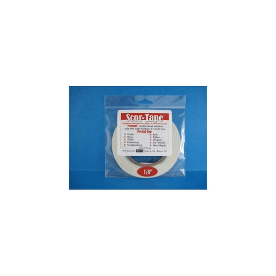 Scor-Pal Scor-Tape-1/8"X27 Yards SP201; Pack of 3