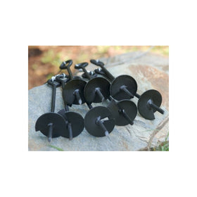 King Canopy A8200 8-Piece 15-Inch Anchor Kit with Rope, Black