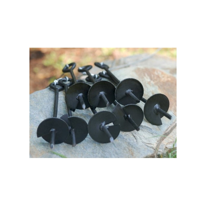 King Canopy A8200 8-Piece 15-Inch Anchor Kit with Rope, Black