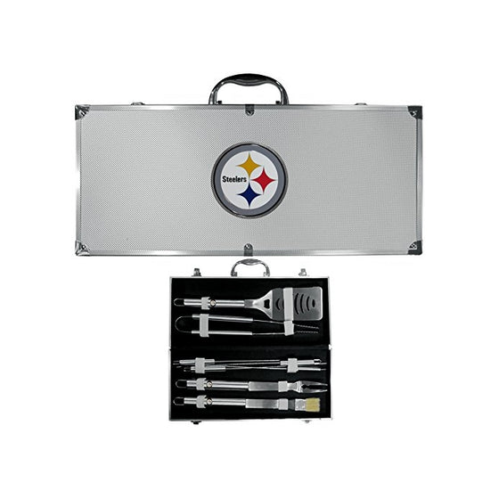 NFL Pittsburgh Steelers 8-Piece Barbecue Set w/Case