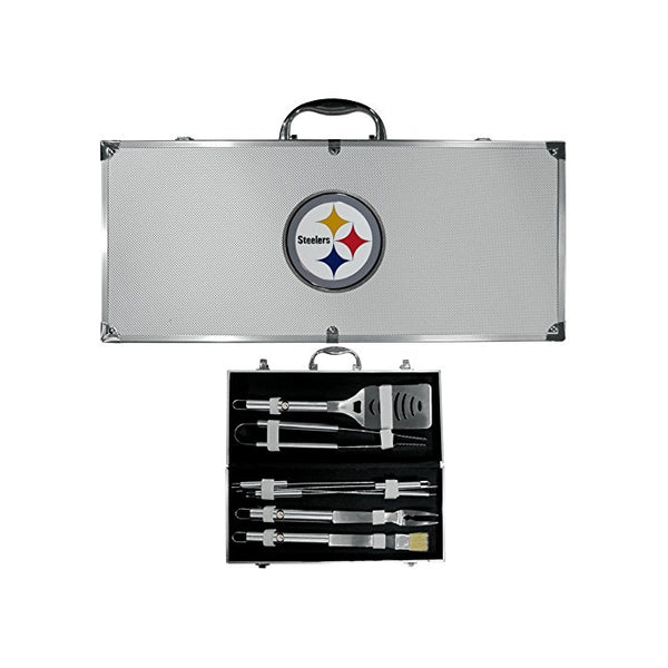 NFL Pittsburgh Steelers 8-Piece Barbecue Set w/Case