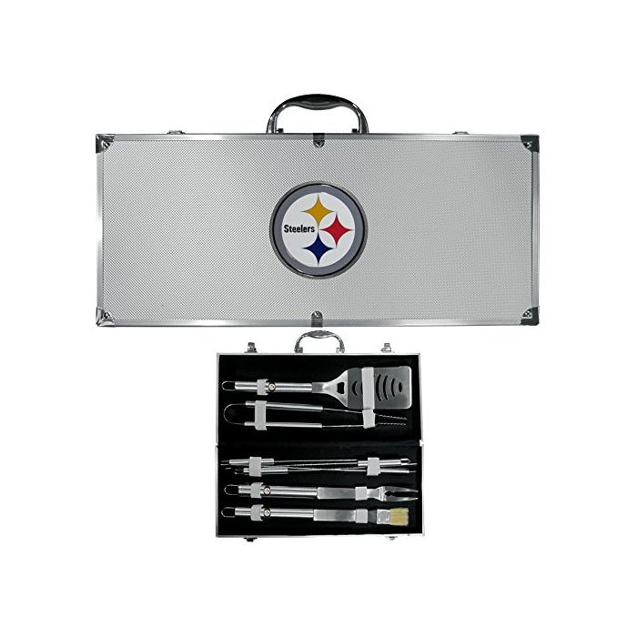 NFL Pittsburgh Steelers 8-Piece Barbecue Set w/Case