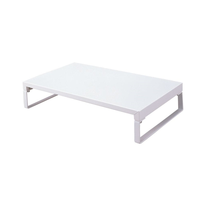 LIHIT LAB Desktop Stand (Monitor Stand), White, 9.8 x 15.4" x 3.1" (A7330-0)