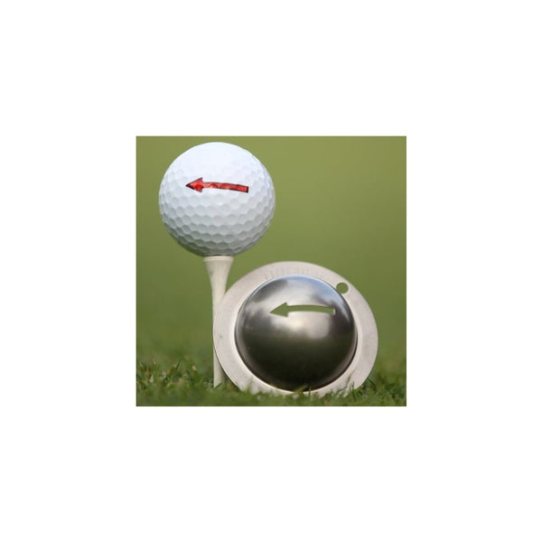 Tin Cup One Way Golf Ball Marking Stencil, Steel