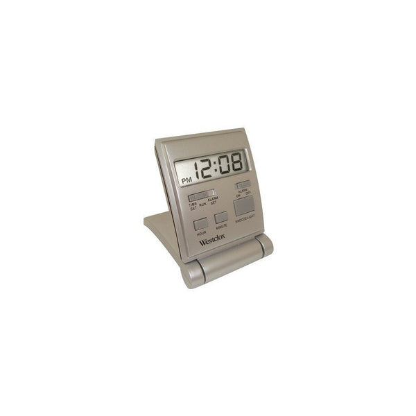 Westclox 47508S Travelmate Travel Folding Alarm Clock Silver