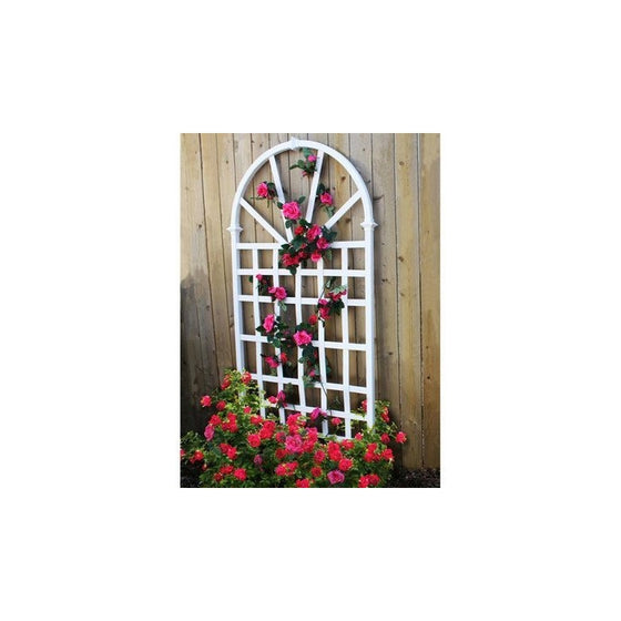 New England Arbors Athens 39" W x 77" H Vinyl Trellis