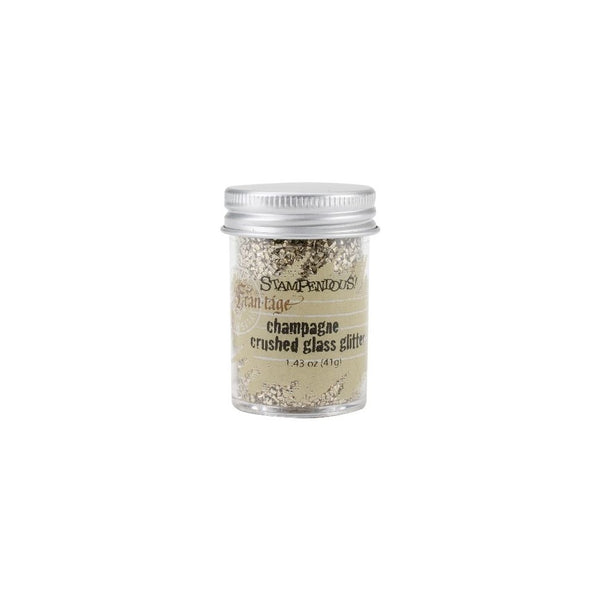 STAMPENDOUS Glass Glitter 1.43 Ounces-Champagne