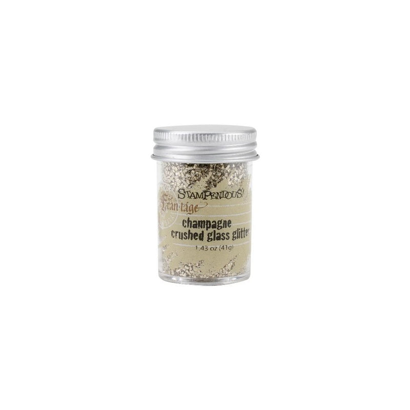 STAMPENDOUS Glass Glitter 1.43 Ounces-Champagne