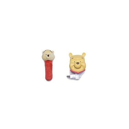 Neutral Pooh Night Light and Rattle Gift Set