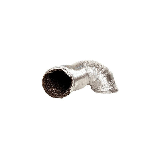 Ideal-Air 736975 Silver/Black Flex Ducting, 12" x 25'