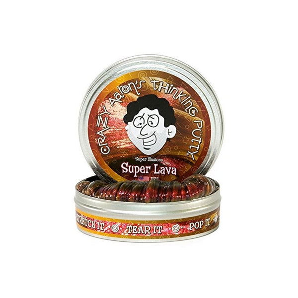 Crazy Aaron's Thinking Putty, 3.2 Ounce, Super Illusions Super Lava