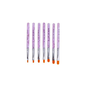 CJESLNA 7 X Acrylic UV Nail False Tips Builder Brush Pen