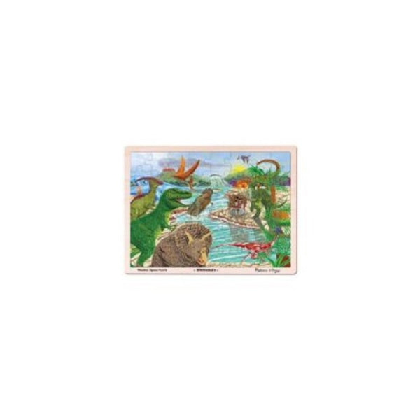 Melissa & Doug Dinosaur Wooden Jigsaw Puzzle with Storage Tray (48 pcs)