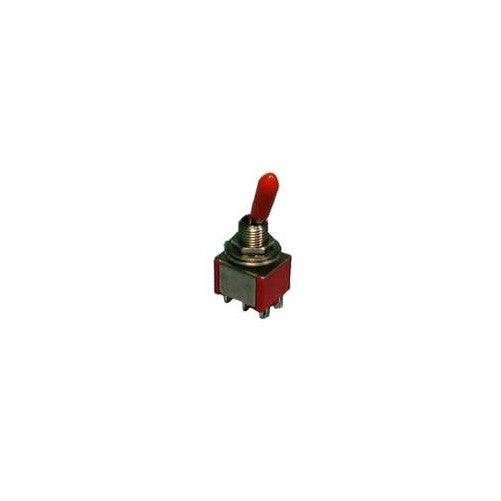 Miniature Momentary Toggle Switch - DPDT / (On) - Off - (On) : 30-10018