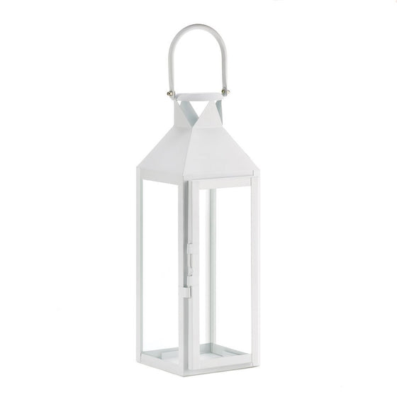 White Manhattan Cable Lantern