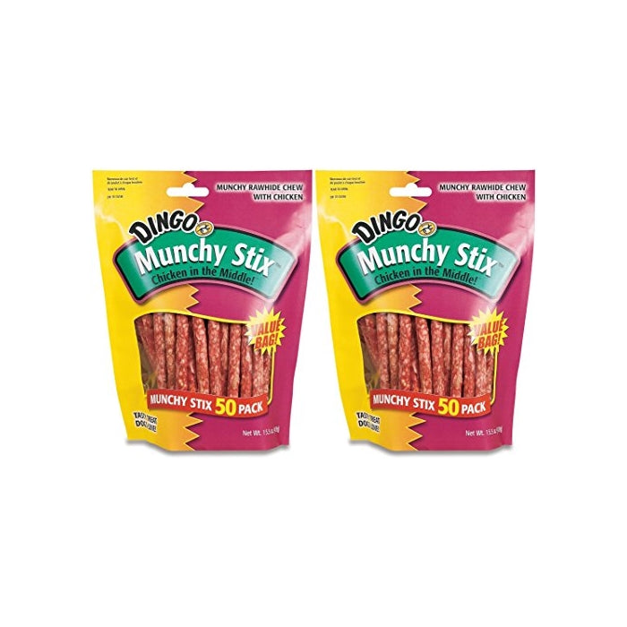 Dingo Munchy Stix Treats, 50-Count (Pack of 2)