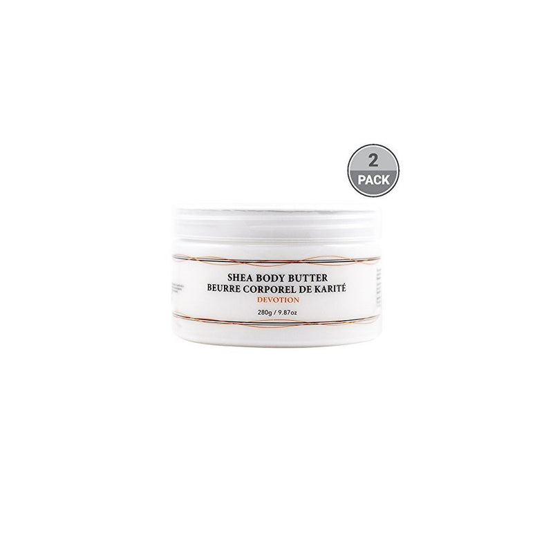Vivo Per Lei Shea Body Butter Lotion, Leaves Skin Softer to Touch, Devotion (Pack of 2)