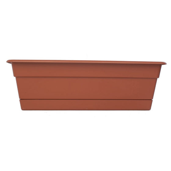 Bloem 30in Dura Cotta Window Box Terra Cotta, 12 pack