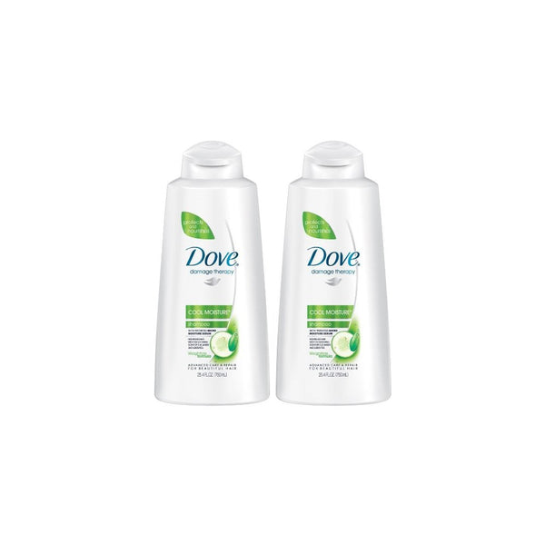 Dove Cool Moisture Shampoo - 25.4 oz - 2 pk