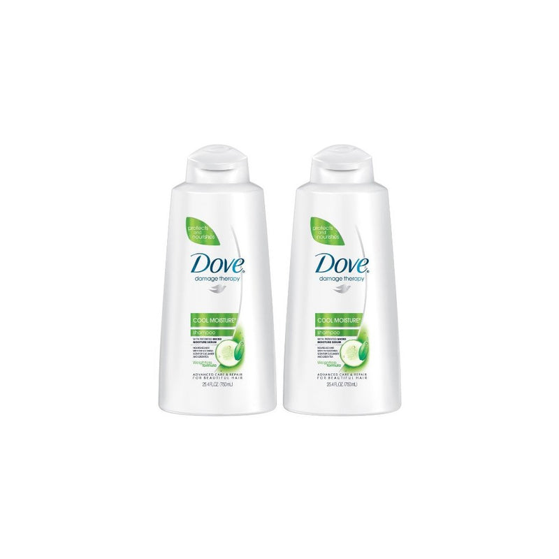 Dove Cool Moisture Shampoo - 25.4 oz - 2 pk