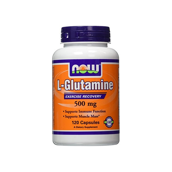 NOW Foods L-Glutamine 500mg - 120 ct (Pack of 2)