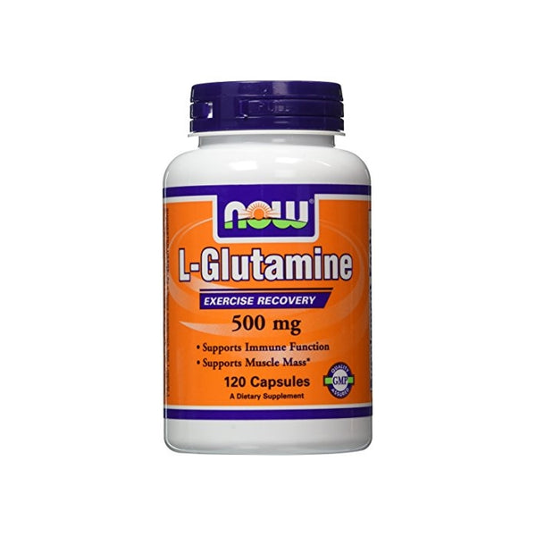 NOW Foods L-Glutamine 500mg - 120 ct (Pack of 2)