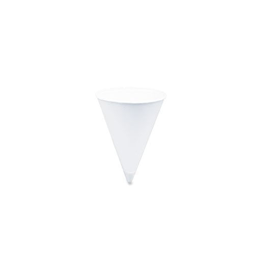 SOLO Cup Company 2000 Piece Cone Water Cups, Cold, Paper, 4 oz, White