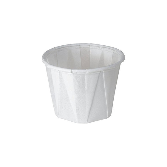 Solo 1.0 oz Treated Paper Souffle Portion Cups for Measuring, Medicine, Samples, Jello Shots, PK/250