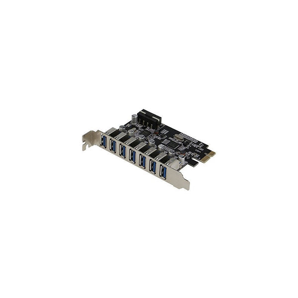 Sedna - PCIE 7 Port USB 3.0 Adapter Card ( 7 External Ports ) with Molex Power Connector , ( NEC Host controller )