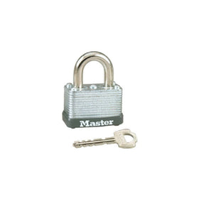 Master Lock 22D Laminated Steel Warded Padlock, 1-1/2-Inch Wide Body, 5/8-Inch Shackle Height