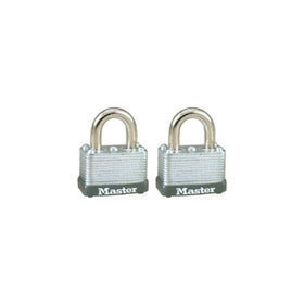 Master Lock 22T Keyed Alike Warded Padlock, 1-1/2 Inch, 2-Pack