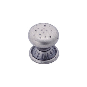 Amerock BP4485-WN Ambrosia Euro Stone Circle 1-1/4-Inch Diameter Knob, Weathered Nickel